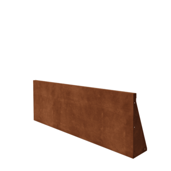 Muro de contención de acero corten - Recto - 150 x 50 cm