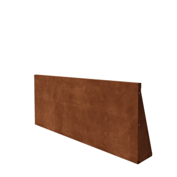 Muro de contención de acero corten - Recto - 150 x 60 cm