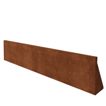 Muro de contención de acero corten - Recto - 200 x 40 cm