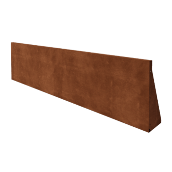 Muro de contención de acero corten - Recto - 200 x 50 cm