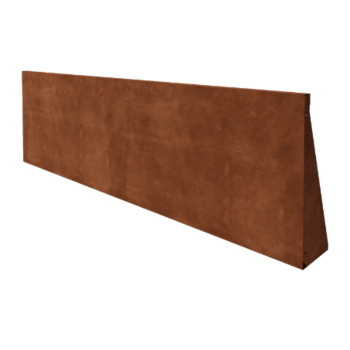 Muro de contención de acero corten - Recto - 200 x 60 cm