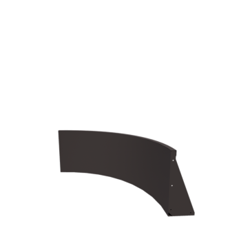 Muro de contención de acero - Curva exterior - 100 x 100 x 50 cm - Otro color RAL