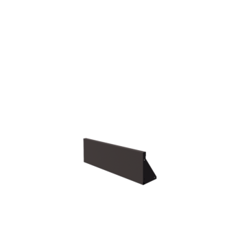 Muro de contención de acero - Recto - 100 x 30 cm - RAL7016 mate (gris antracita)