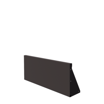 Muro de contención de acero - Recto - 100 x 40 cm - Otro color RAL