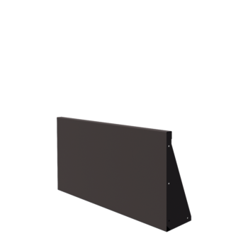 Muro de contención de acero - Recto - 100 x 50 cm - RAL7016 mate (gris antracita)
