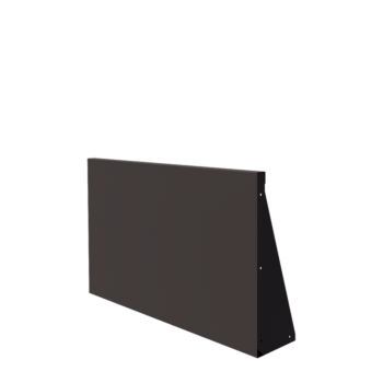 Muro de contención de acero - Recto - 100 x 60 cm - Otro color RAL