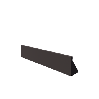 Muro de contención de acero - Recto - 150 x 30 cm - RAL7016 mate (gris antracita)