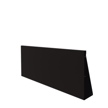 Muro de contención de acero - Recto - 150 x 60 cm - RAL9005 mate (negro)