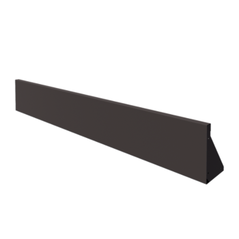 Muro de contención de acero - Recto - 200 x 30 cm - RAL7016 mate (gris antracita)
