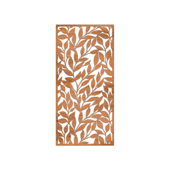 Decoración de pared de acero corten - Hojas Small - 60 x 28,8 cm