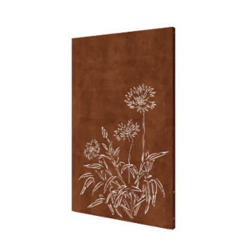 Panel de acero corten aciano 120 x 6 x 190 cm