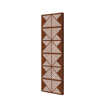 Panel decorativo de acero corten - Líneas 2 - 60 x 6 x 190 cm