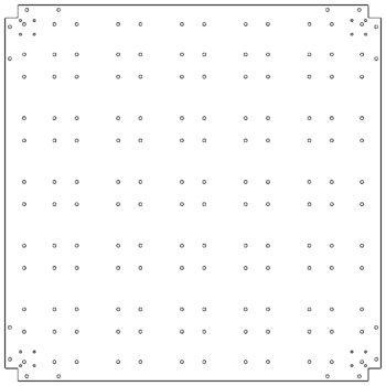 Placa inferior de acero galvanizado - 120 x 120 cm