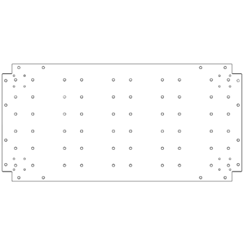 Placa inferior de acero galvanizado - 50 x 100 cm