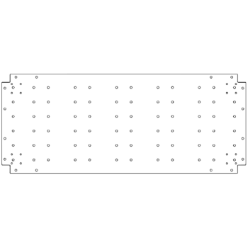 Placa inferior de acero galvanizado - 50 x 120 cm