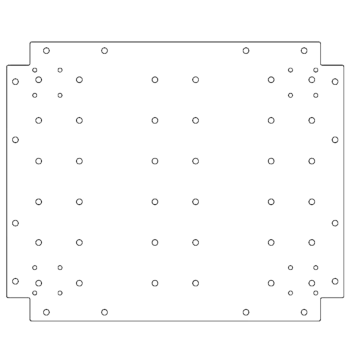 Placa inferior de acero galvanizado - 50 x 60 cm