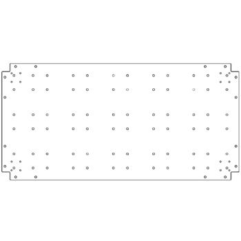 Placa inferior de acero galvanizado - 60 x 120 cm