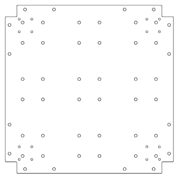 Placa inferior de acero galvanizado - 60 x 60 cm