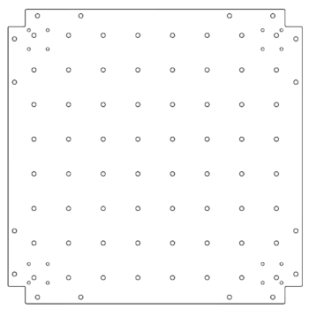 Placa inferior de acero galvanizado - 70 x 70 cm