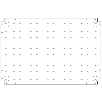 Placa inferior de acero galvanizado - 80 x 120 cm