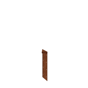 Jardinera de acero corten - Cantonera 180° - 40 cm
