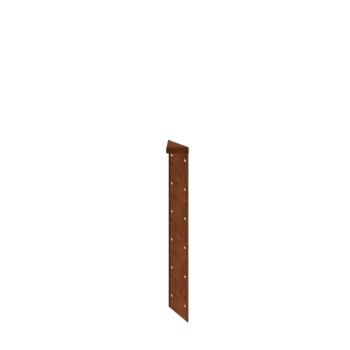 Jardinera de acero corten - Cantonera 180° - 60 cm
