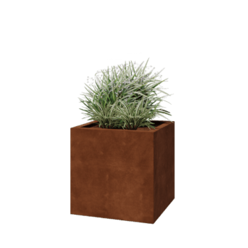 Jardinera de acero corten soldada Montana 60 x 60 x 60 cm