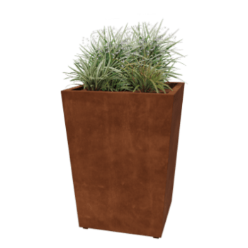 Jardinera de acero corten soldada Cono 80 x 80 x 100 cm