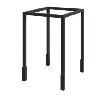 Pérgola de acero - Cuadrado - 224 x 200 x 230 cm - Otro color RAL - Con base de hormigón