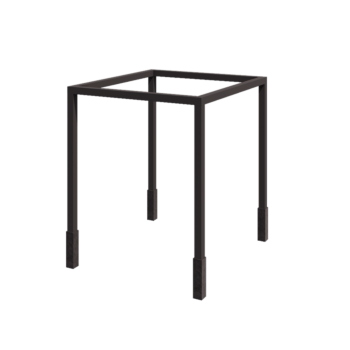 Pérgola de acero - Cuadrado - 274 x 250 x 230 cm - RAL7016 mate (gris antracita) - Con base de hormigón