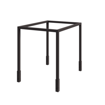 Pérgola de acero - Rectángulo - 324 x 250 x 230 cm - RAL7016 mate (gris antracita) - Con base de hormigón
