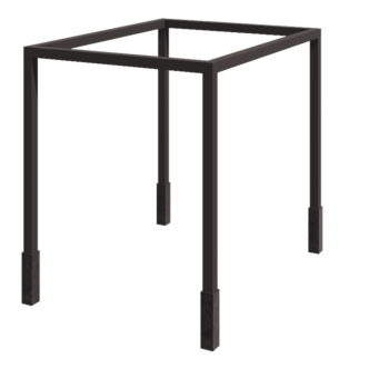 Pérgola de acero - Cuadrado - 324 x 300 x 230 cm - Otro color RAL - Con base de hormigón