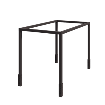 Pérgola de acero - Rectángulo - 424 x 250 x 230 cm - RAL7016 mate (gris antracita) - Con base de hormigón