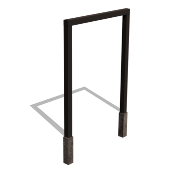 Pérgola recta de acero con tratamiento electrostático 200 cm