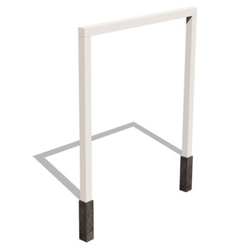 Pérgola recta de acero con tratamiento electrostático 250 cm