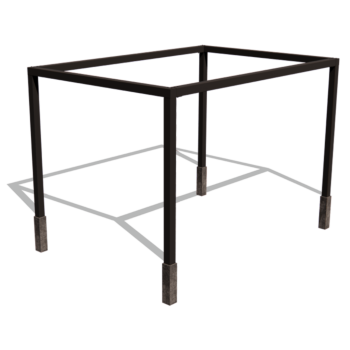 Pérgola de acero - Rectángulo - 424 x 300 x 230 cm - RAL9010 mate (blanco) - Sin base de hormigón