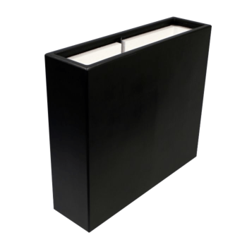 Jardinera de fibra de vidrio - Rectángulo - 100 x 40 x 100 cm - RAL9010 mate (blanco) - Con fondo