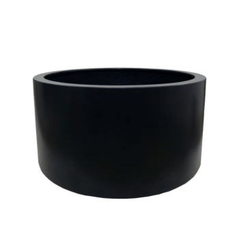 Jardinera de fibra de vidrio - Rond - Ø 120 x 60 cm - RAL9010 mate (blanco) - Con fondo