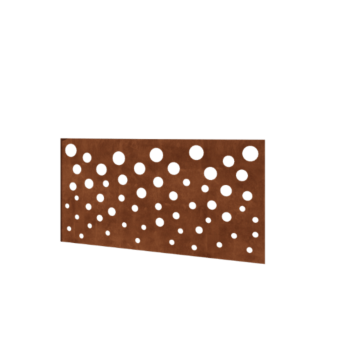 Valla de acero corten H panel B 120 x 63,3 cm
