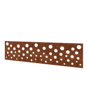 Valla de acero corten H panel B 180 x 47,5 cm