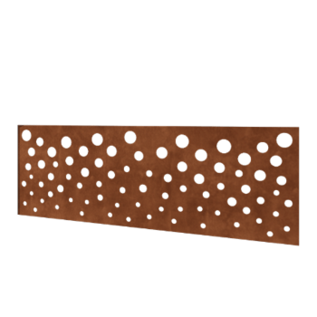 Valla de acero corten H panel B 180 x 63,3 cm