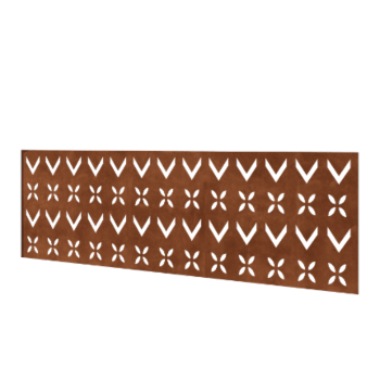 Valla de acero corten H panel V 180 x 63,3 cm