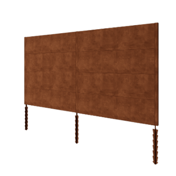 Valla de acero corten H4 - Juego completo - 378 x 6 x 190 cm