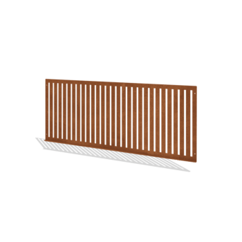 Vallas ornamentales de acero corten S 149 x 60 cm