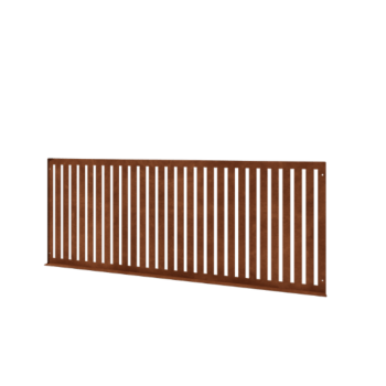 Celosía decorativa de acero corten S - Panel - 149 x 3 x 60 cm