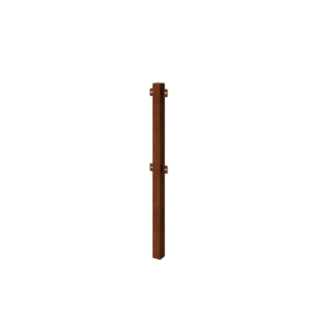 Celosía decorativa de acero corten - Poste intermedio - 110 cm