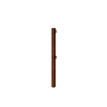 Celosía decorativa de acero corten - Poste esquinero - 110 cm