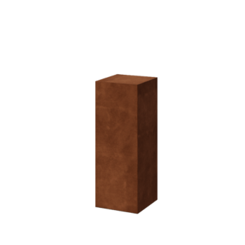 Pedestal de acero corten - Ohio - 30 x 30 x 80 cm