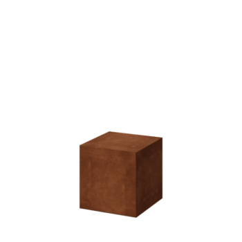 Pedestal de acero corten - Ohio - 40 x 40 x 40 cm