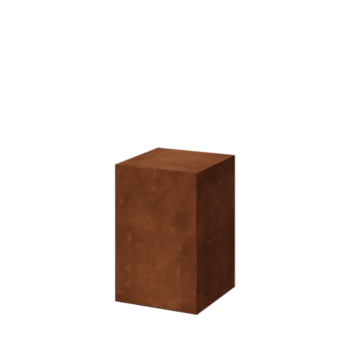 Pedestal de acero corten - Ohio - 40 x 40 x 60 cm
